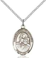 St. Lidwina of Schiedam Medal<br/>8297 Oval, Sterling Silver