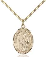 St. Joseph of Arimathea Medal<br/>8300 Oval, Gold Filled