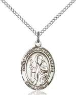 St. Joseph of Arimathea Medal<br/>8300 Oval, Sterling Silver