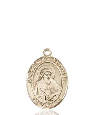 St. Bede the Venerable Medal<br/>8302 Oval, 14kt Gold