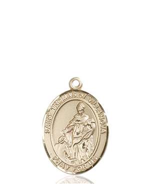 St. Thomas of Villanova Medal<br/>8304 Oval, 14kt Gold