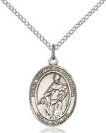 St. Thomas of Villanova Medal<br/>8304 Oval, Sterling Silver