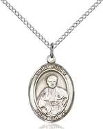 St. Pius X Medal<br/>8305 Oval, Sterling Silver