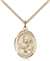 St. Meinrad of Einsideln Medal<br/>8307 Oval, Gold Filled