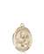 St. Meinrad of Einsideln Medal<br/>8307 Oval, 14kt Gold