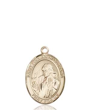 St. Finnian of Clonard Medal<br/>8308 Oval, 14kt Gold