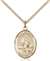 St. Rosalia Medal<br/>8309 Oval, Gold Filled