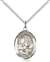 St. Rosalia Medal<br/>8309 Oval, Sterling Silver