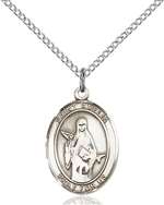 St. Amelia Medal<br/>8313 Oval, Sterling Silver