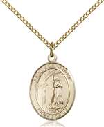 St. Zoe of Rome Medal<br/>8314 Oval, Gold Filled