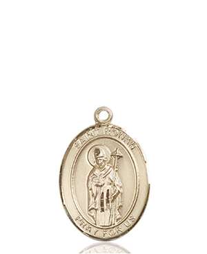 St. Ronan Medal<br/>8315 Oval, 14kt Gold