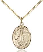 St. Anthony of Egypt Medal<br/>8317 Oval, Gold Filled