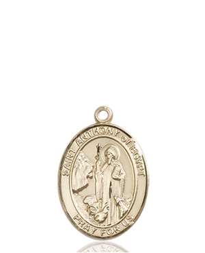 St. Anthony of Egypt Medal<br/>8317 Oval, 14kt Gold