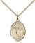 St. Paul of the Cross Medal<br/>8318 Oval, Gold Filled