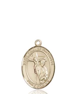 St. Paul of the Cross Medal<br/>8318 Oval, 14kt Gold