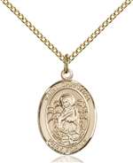 St. Christina the Astonishing Medal<br/>8320 Oval, Gold Filled