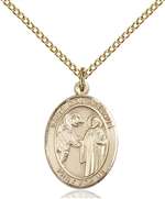 St. Columbanus Medal<br/>8321 Oval, Gold Filled