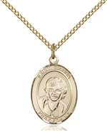 St. Gianna Medal<br/>8322 Oval, Gold Filled