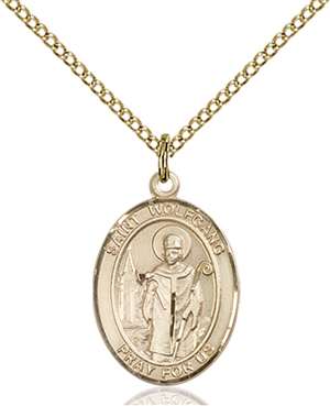 St. Wolfgang Medal<br/>8323 Oval, Gold Filled