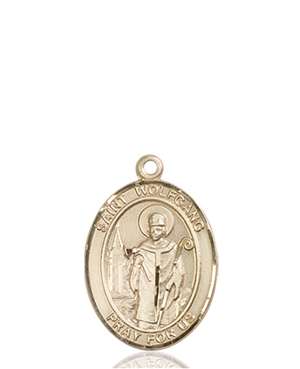 St. Wolfgang Medal<br/>8323 Oval, 14kt Gold