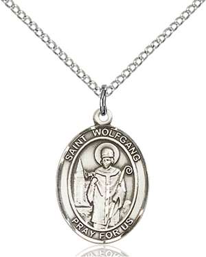 St. Wolfgang Medal<br/>8323 Oval, Sterling Silver