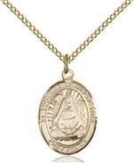 St. Edburga of Winchester Medal<br/>8324 Oval, Gold Filled