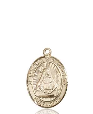 St. Edburga of Winchester Medal<br/>8324 Oval, 14kt Gold