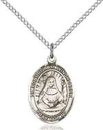 St. Edburga of Winchester Medal<br/>8324 Oval, Sterling Silver