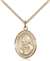 St. Luigi Orione Medal<br/>8326 Oval, Gold Filled