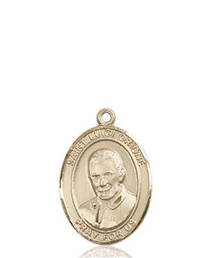 St. Luigi Orione Medal<br/>8326 Oval, 14kt Gold