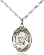 St. Luigi Orione Medal<br/>8326 Oval, Sterling Silver