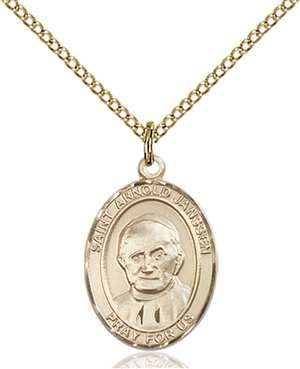 St. Arnold Janssen Medal<br/>8328 Oval, Gold Filled