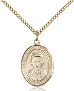 St. Joseph Freinademetz Medal<br/>8329 Oval, Gold Filled