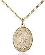 St. Louis Marie De Montfort Medal<br/>8330 Oval, Gold Filled