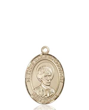 St. Louis Marie De Montfort Medal<br/>8330 Oval, 14kt Gold