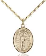 St. Matthias the Apostle Medal<br/>8331 Oval, Gold Filled