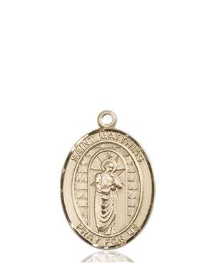 St. Matthias the Apostle Medal<br/>8331 Oval, 14kt Gold