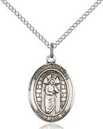St. Matthias the Apostle Medal<br/>8331 Oval, Sterling Silver