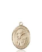 St. Kenneth Medal<br/>8332 Oval, 14kt Gold
