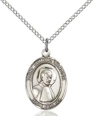 St. Edmund Campion Medal<br/>8333 Oval, Sterling Silver