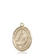 St. Catherine of Sweden Medal<br/>8336 Oval, 14kt Gold