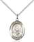 St. Rafka Medal<br/>8338 Oval, Sterling Silver