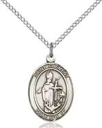 St. Clement Medal<br/>8340 Oval, Sterling Silver