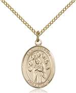 St. Felicity Medal<br/>8341 Oval, Gold Filled