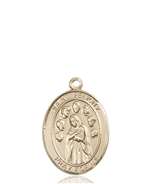 St. Felicity Medal<br/>8341 Oval, 14kt Gold