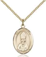 St. Anselm of Canterbury Medal<br/>8342 Oval, Gold Filled