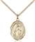 St. Catherine of Alexandria Medal<br/>8343 Oval, Gold Filled