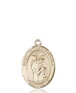St. Thomas A Becket Medal<br/>8344 Oval, 14kt Gold