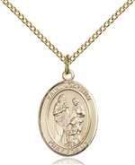 St. Joachim Medal<br/>8348 Oval, Gold Filled