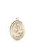 St. Giles Medal<br/>8349 Oval, 14kt Gold